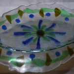 Recycled glass platter